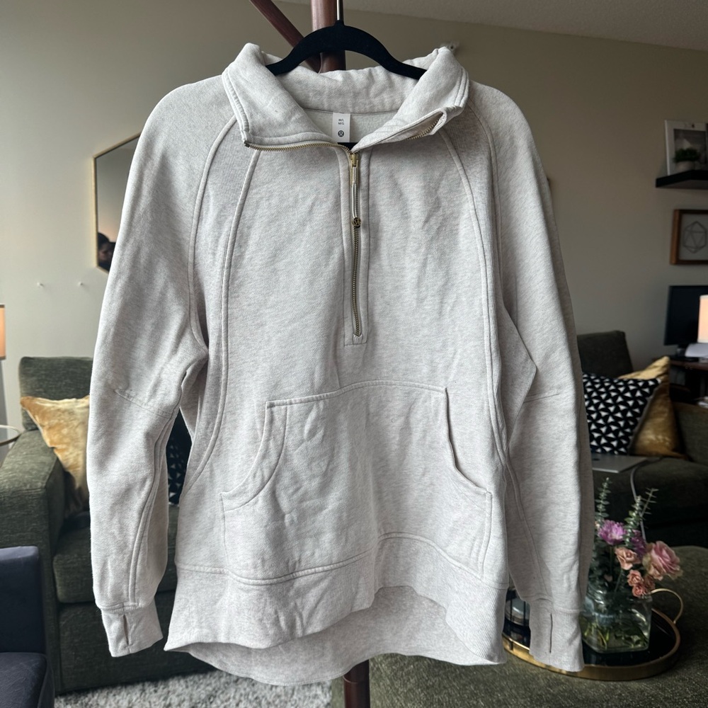lululemon athletica Cream Cowl Neck Sweater